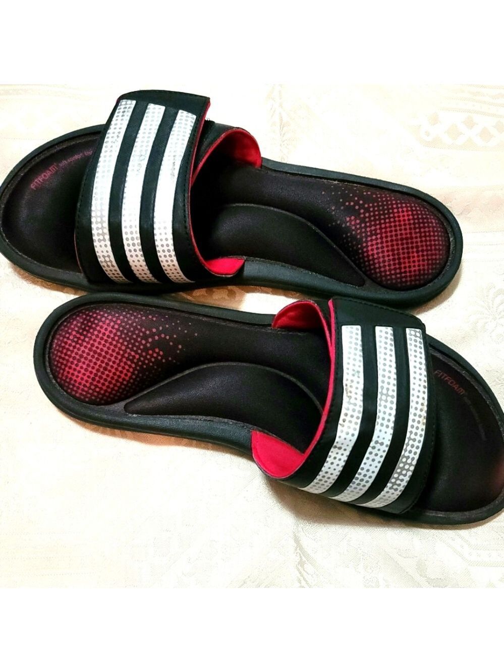 Adidas Fitfoam Soft Comfort Footbed Slides Size 7